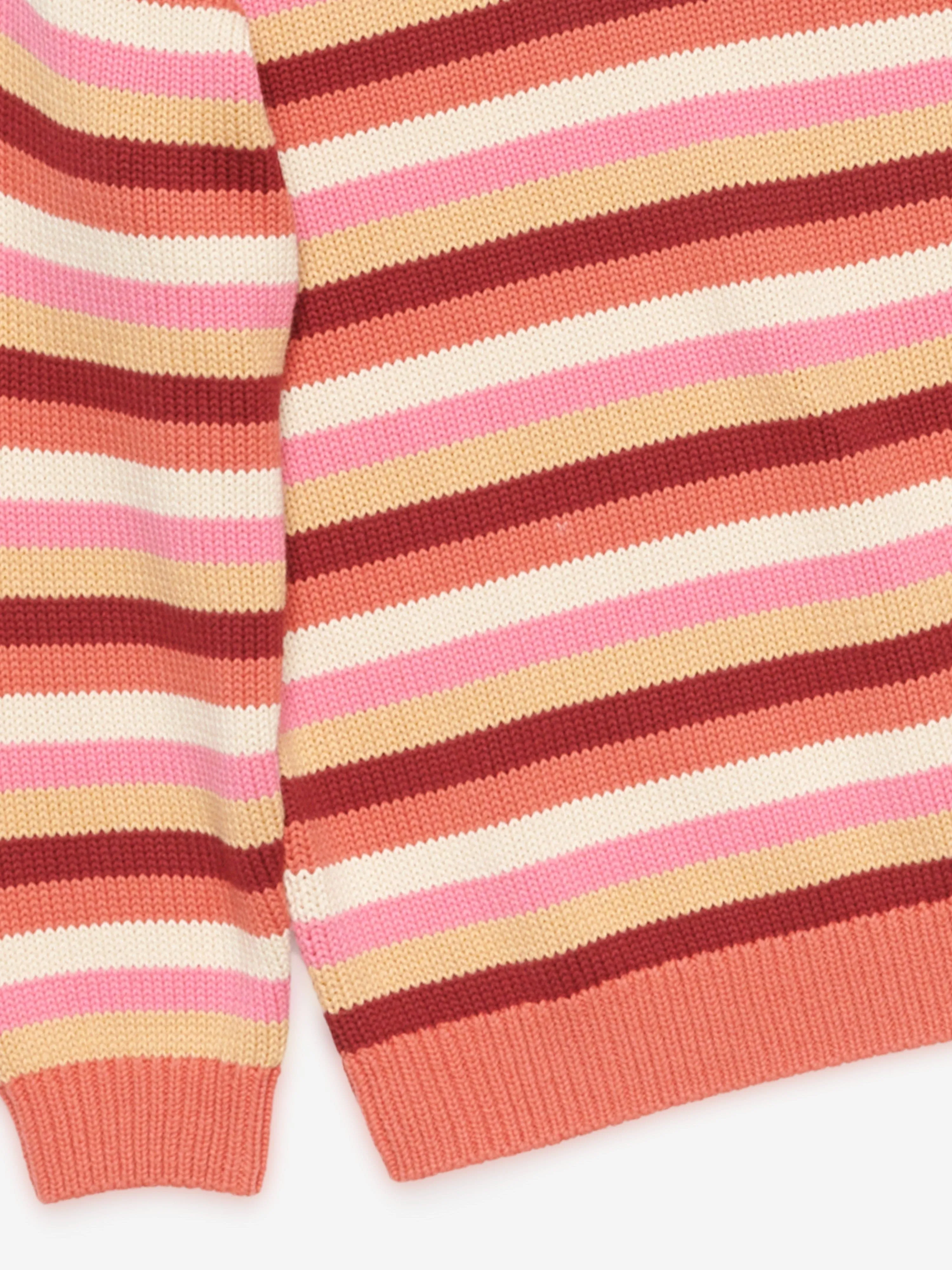 Acne Studios Kids Striped Knitted Jumper in Multicolour