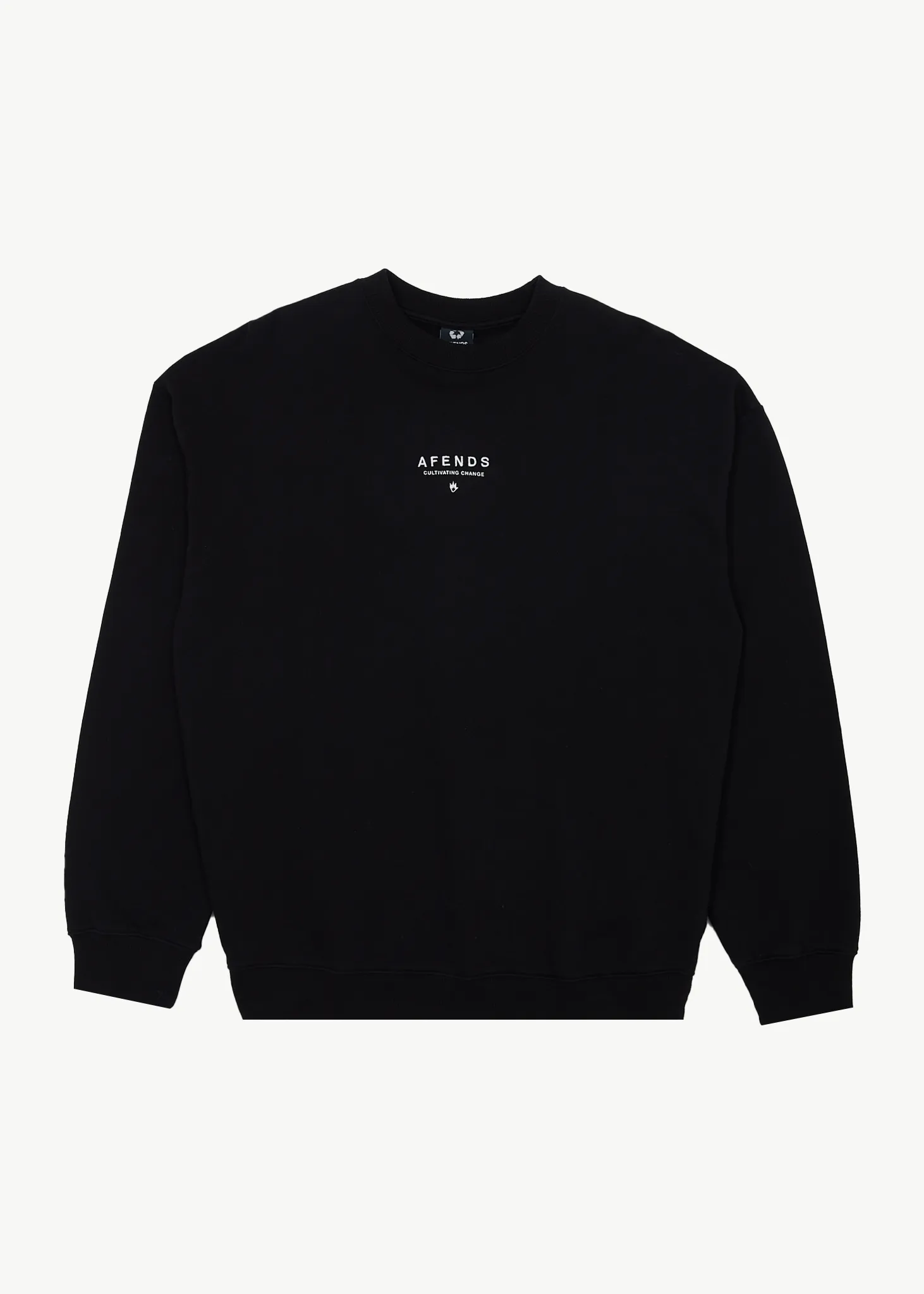 AFENDS Mens Space - Crew Neck - Black