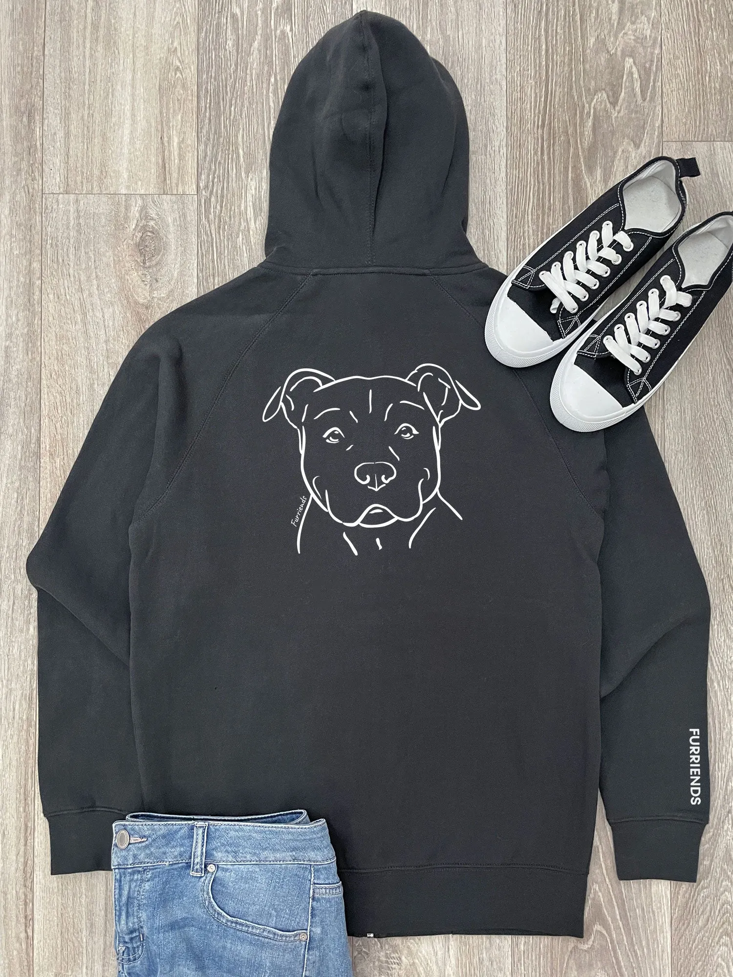 American Staffordshire Terrier Zip Front Hoodie