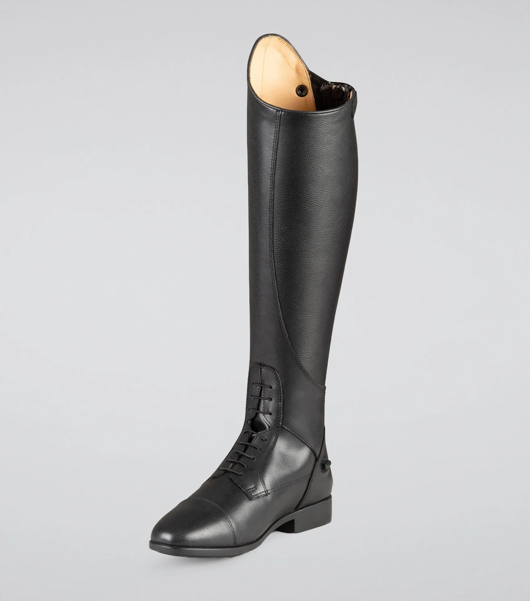 Anima Ladies Synthetic Field Tall Riding Boot Black