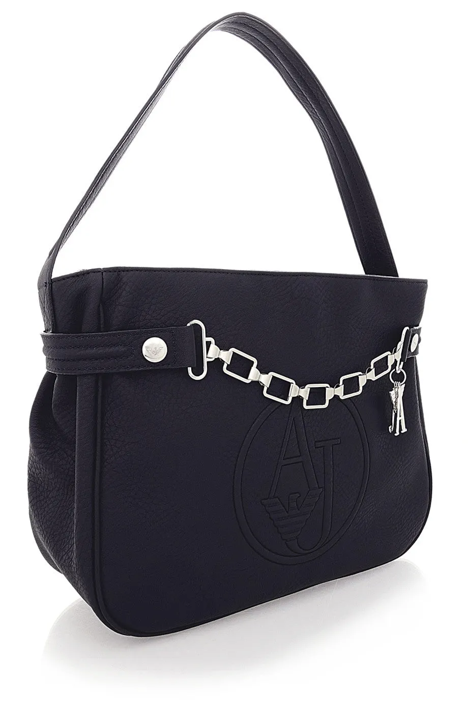 ARMANI JEANS SANDY Embossed Blue Tote