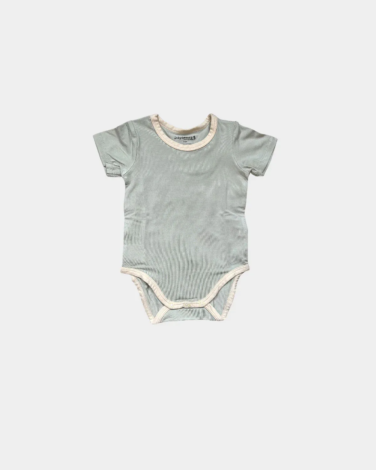 Baby Shortsleeve Bodysuit in Sage