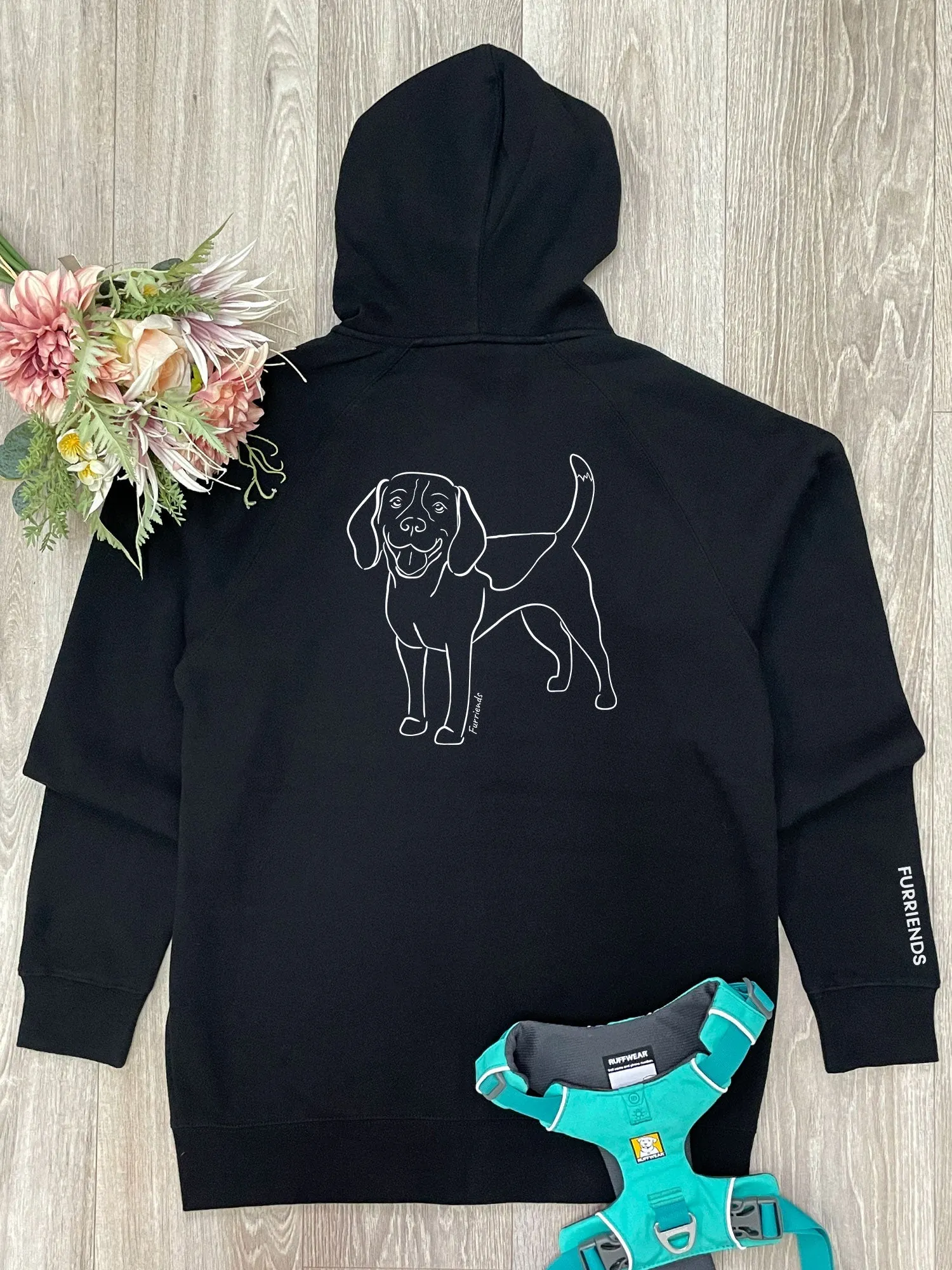 Beagle Zip Front Hoodie