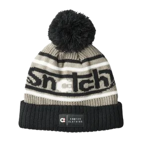 Beanie Jacquard Black Grey