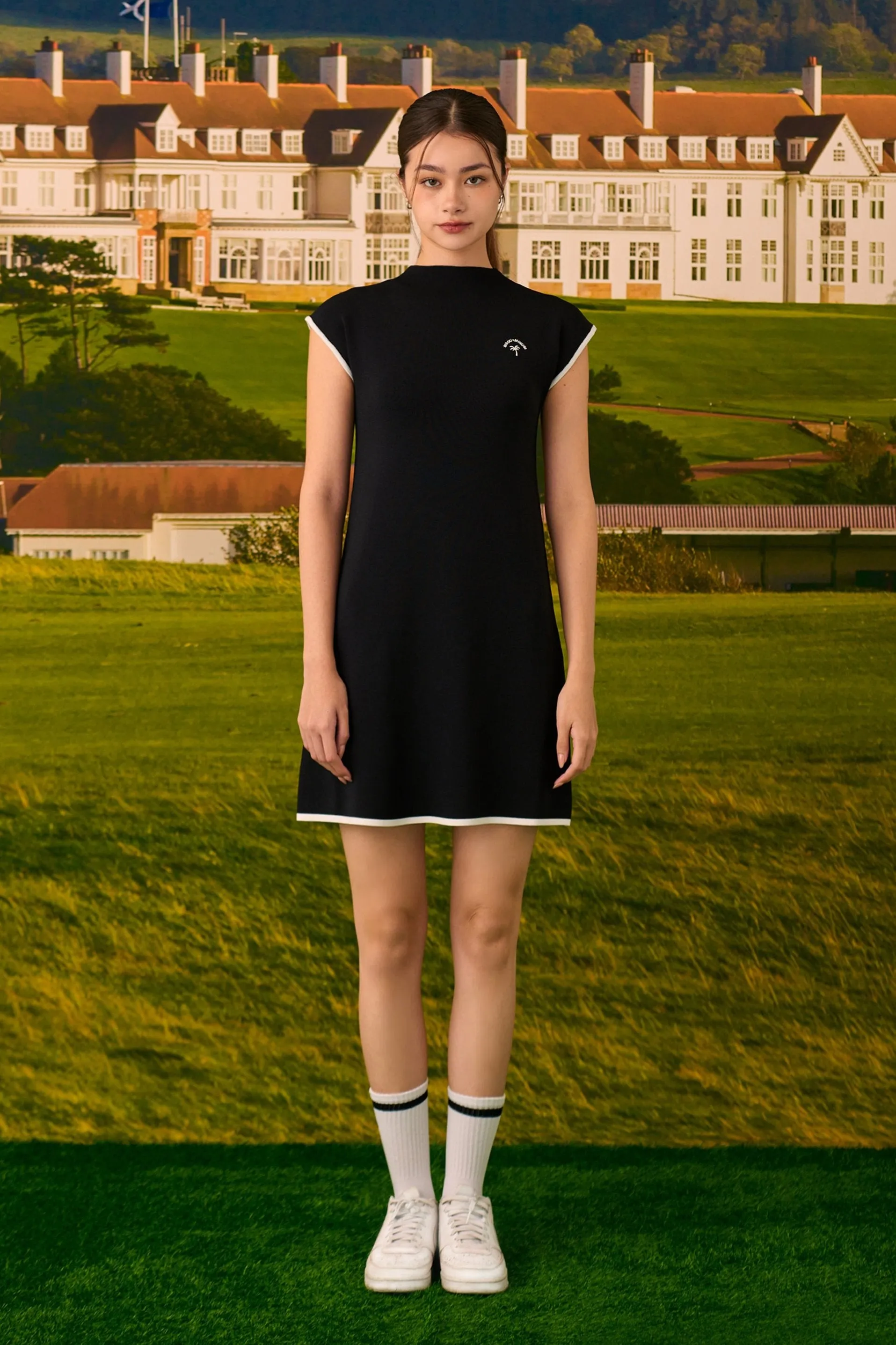 Birdie elastic cooling knit golf dress