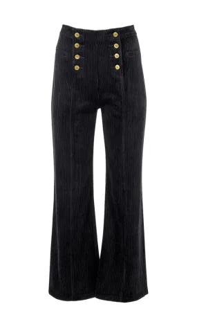 black corduroy flares - 24