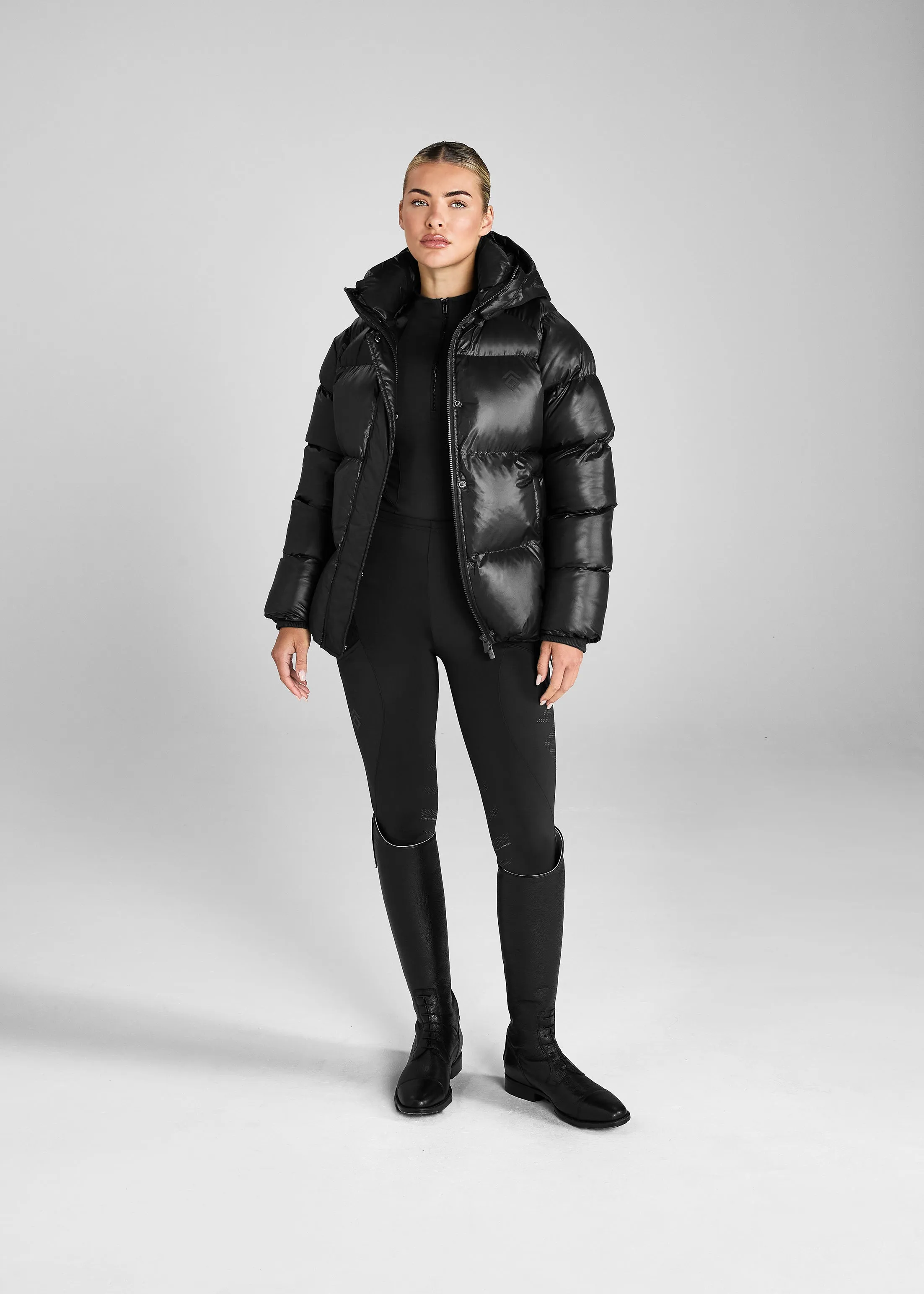 Black Heavy Quilted Puffer