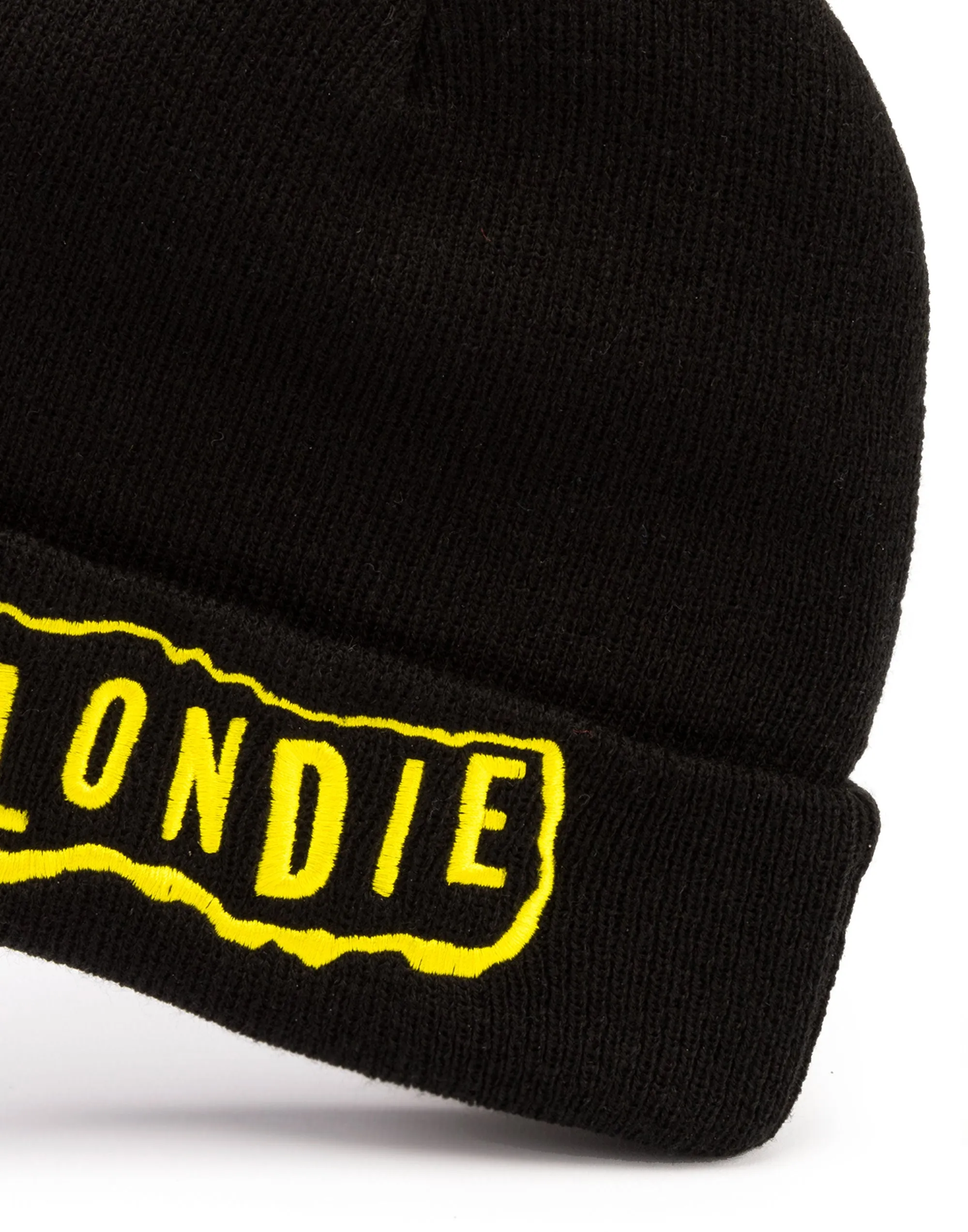 Blondie Yellow Logo Band Beanie Black