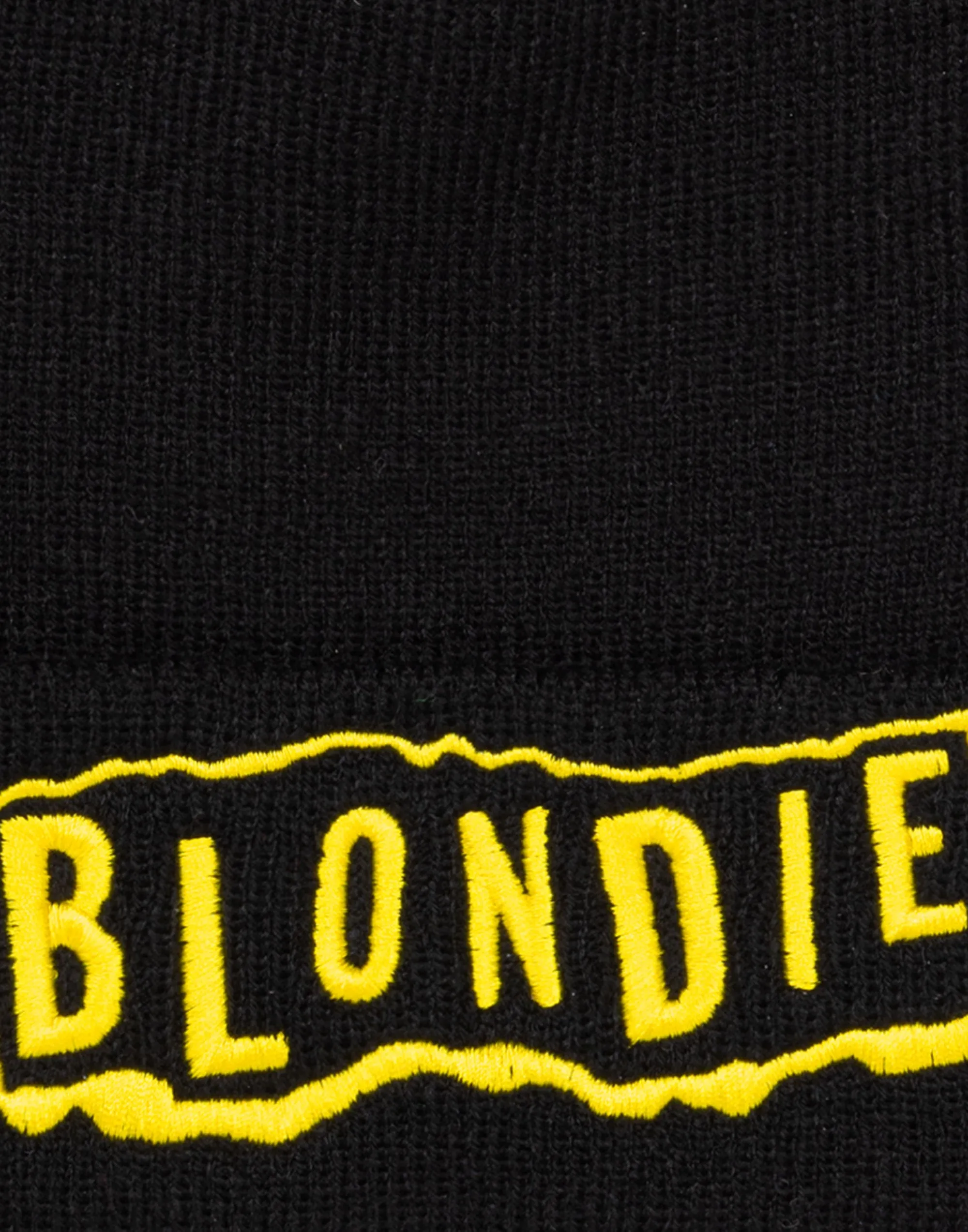 Blondie Yellow Logo Band Beanie Black