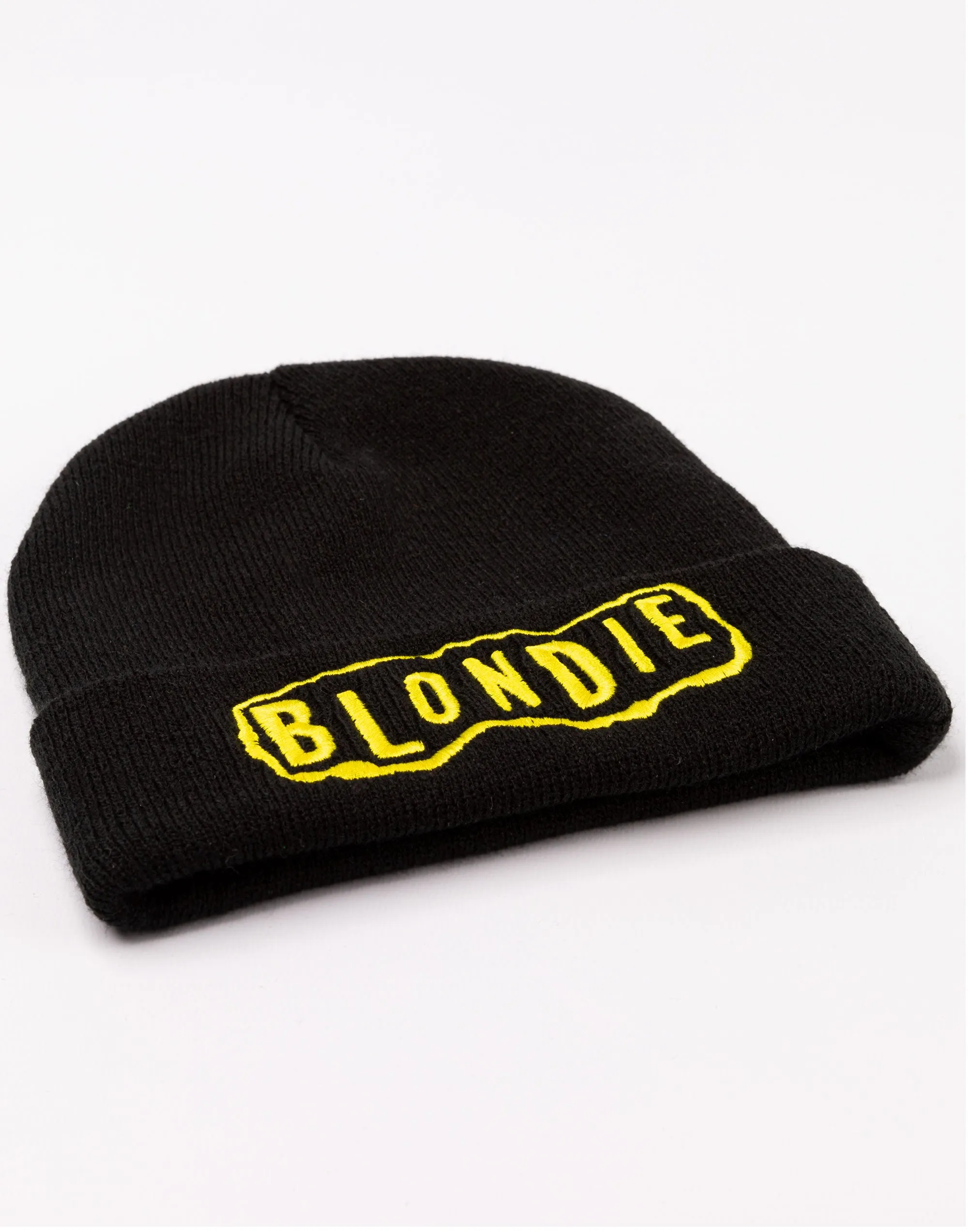 Blondie Yellow Logo Band Beanie Black