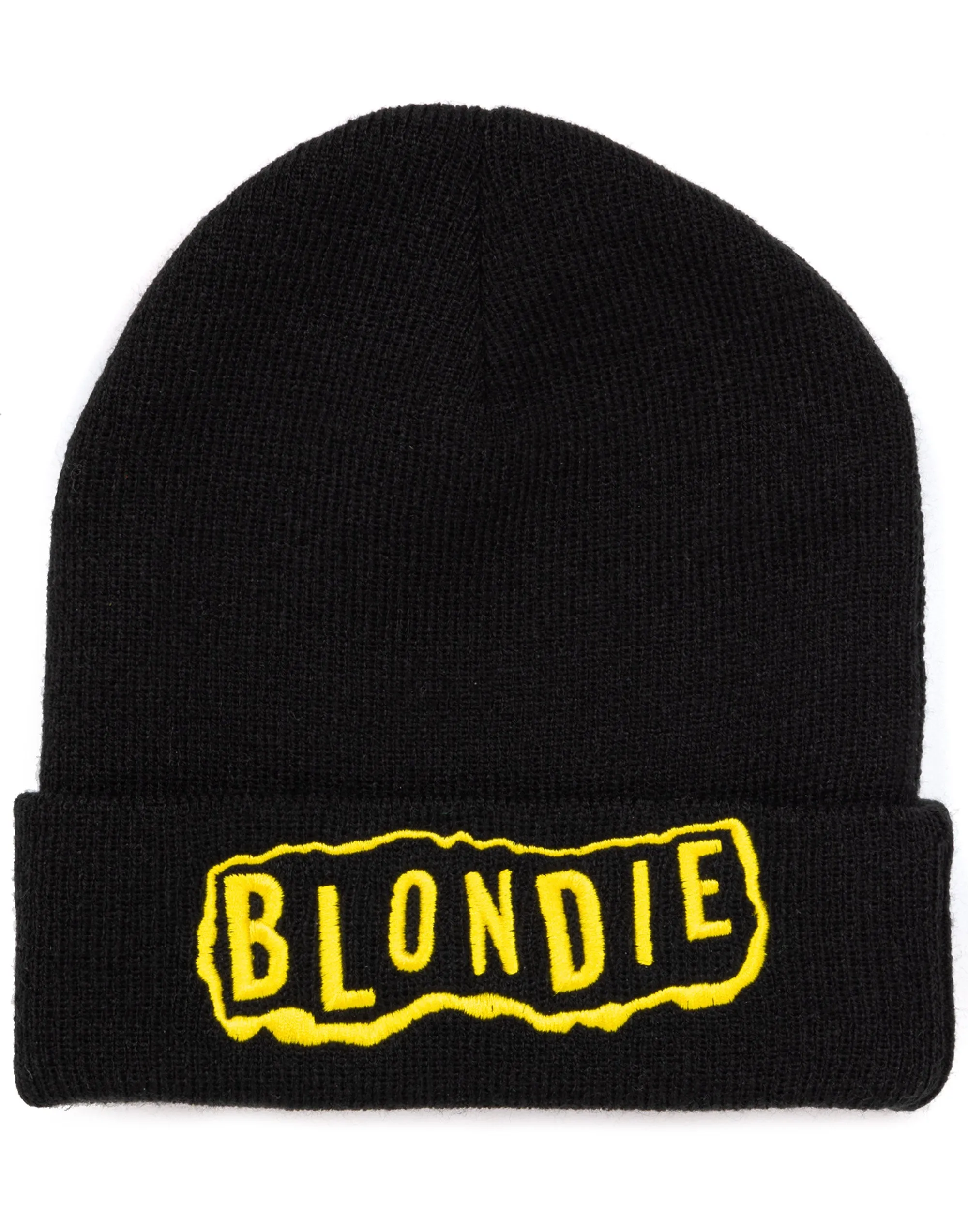 Blondie Yellow Logo Band Beanie Black