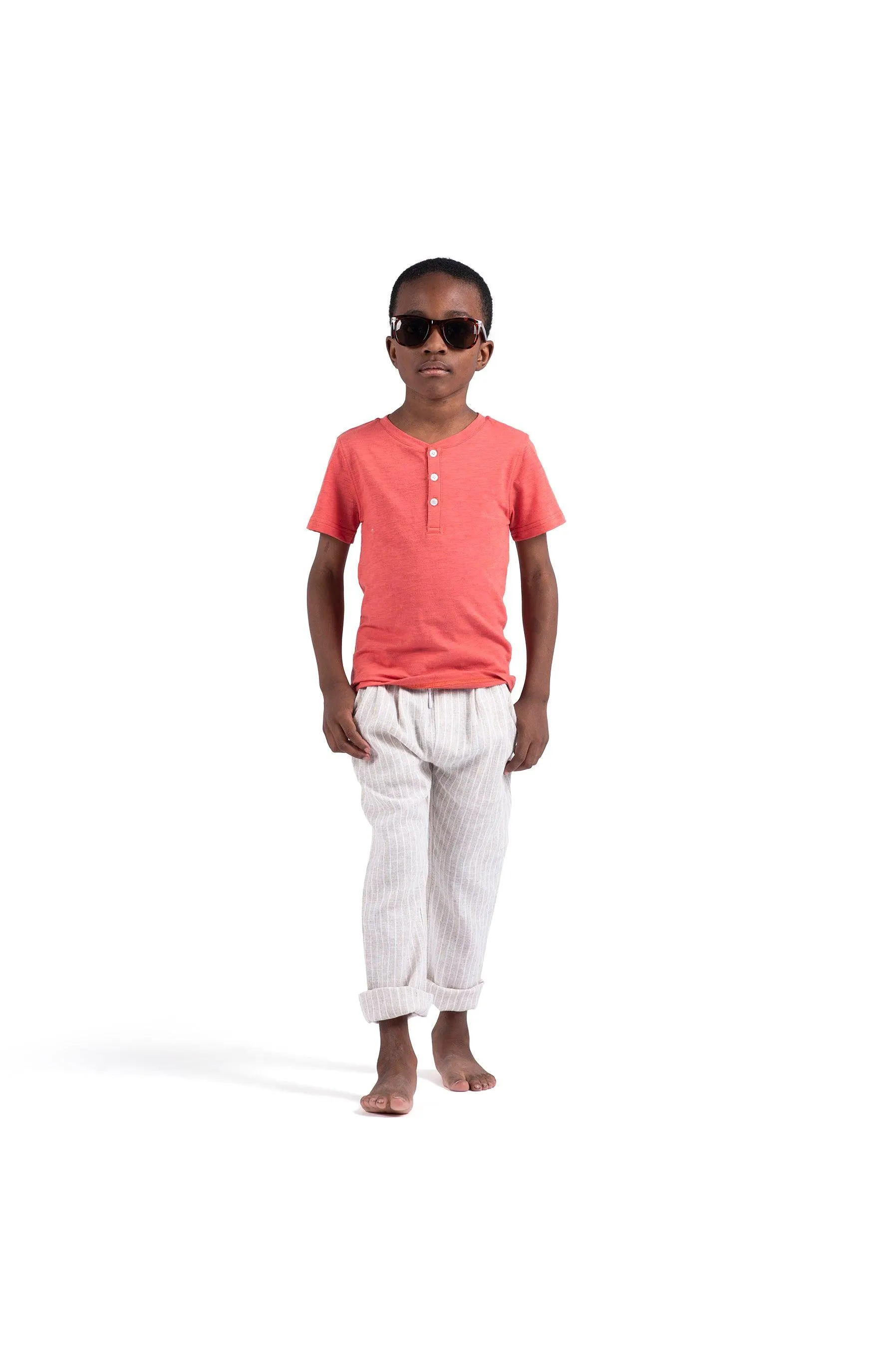 Boys Bottoms | Resort Pant in Sand Stripe | Appaman