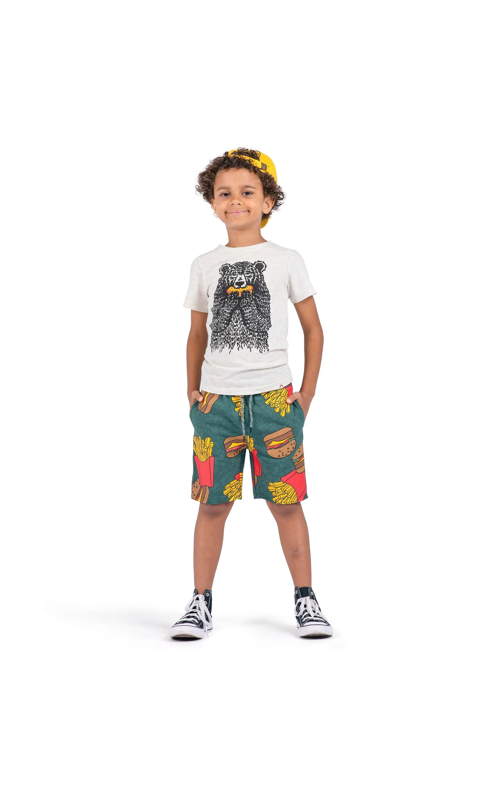 Boys Pants | Burger and Fries Camp Shorts | Appaman