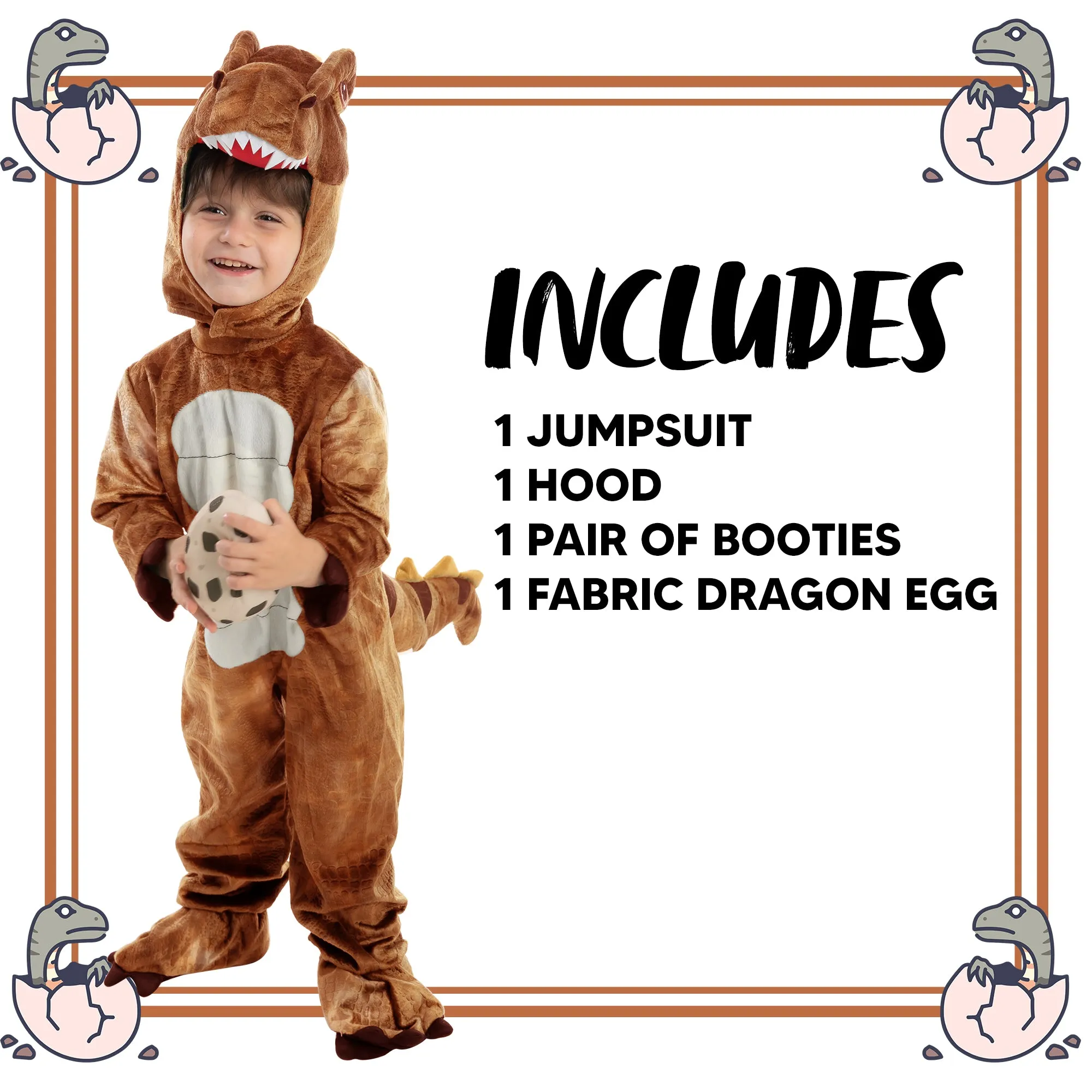 Bronze T-rex Costume - Child