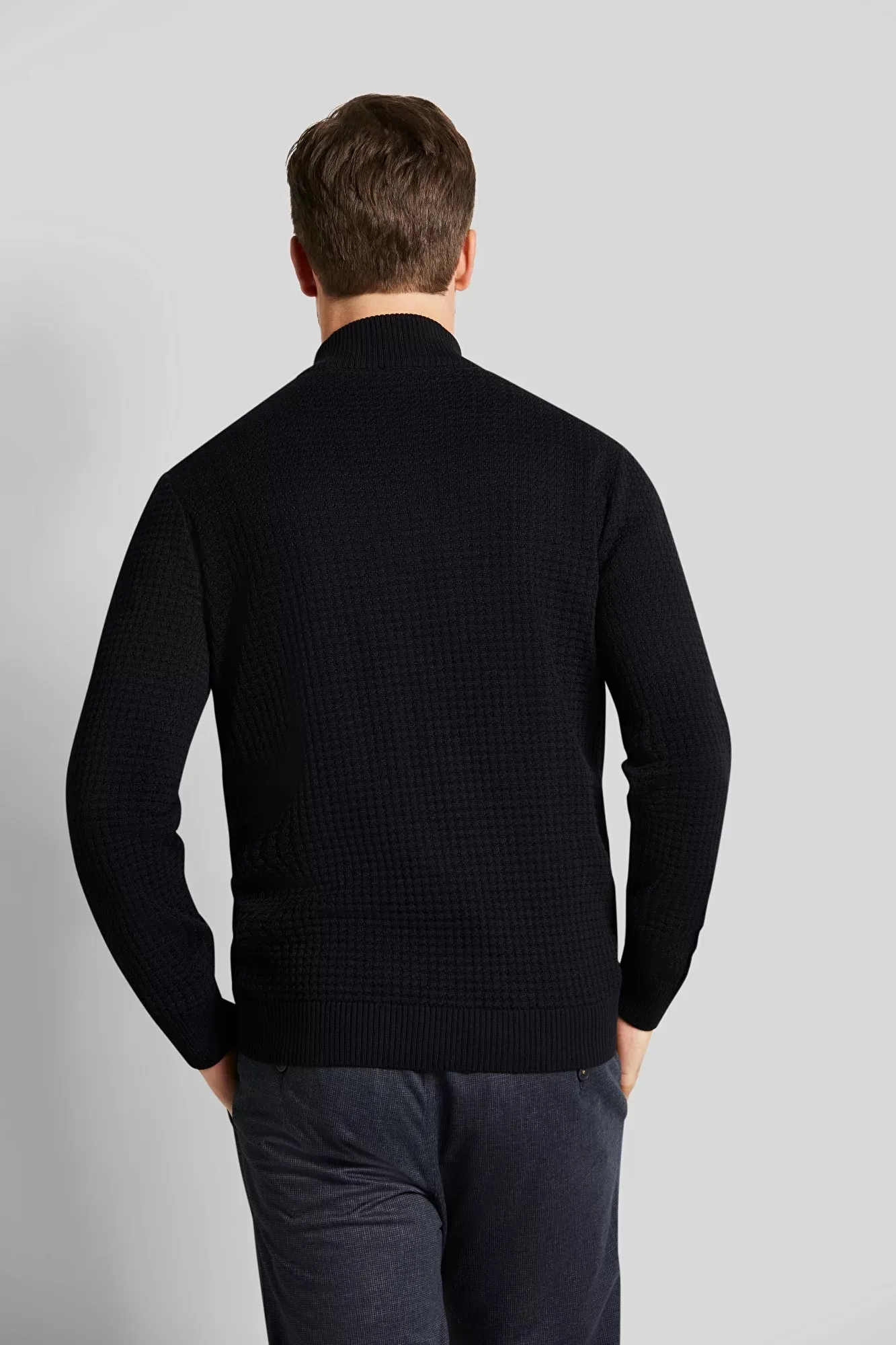 Bugatti Textured Quarter Zip Jumper