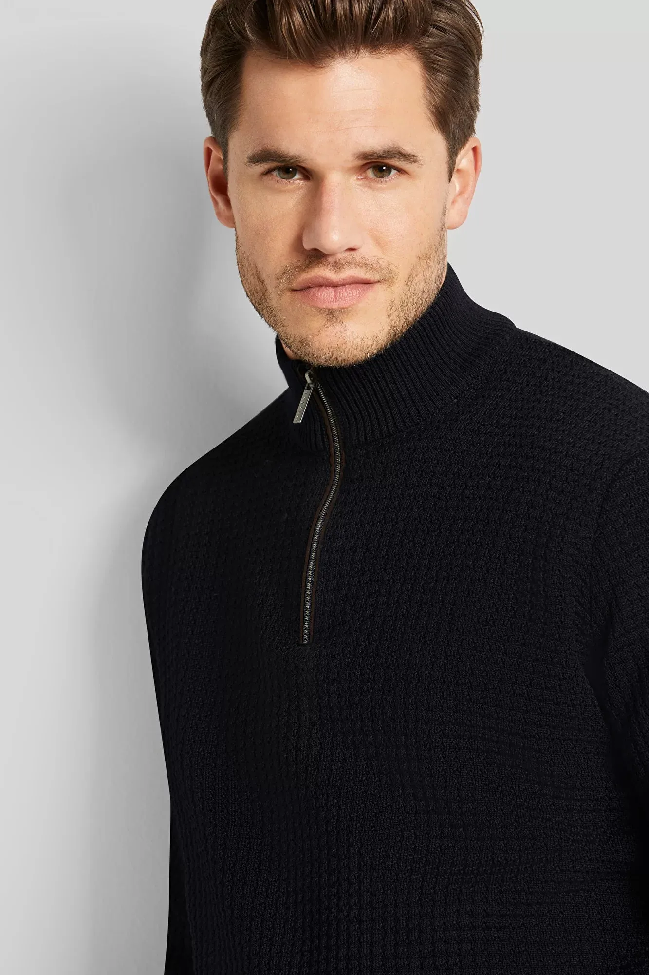 Bugatti Textured Quarter Zip Jumper