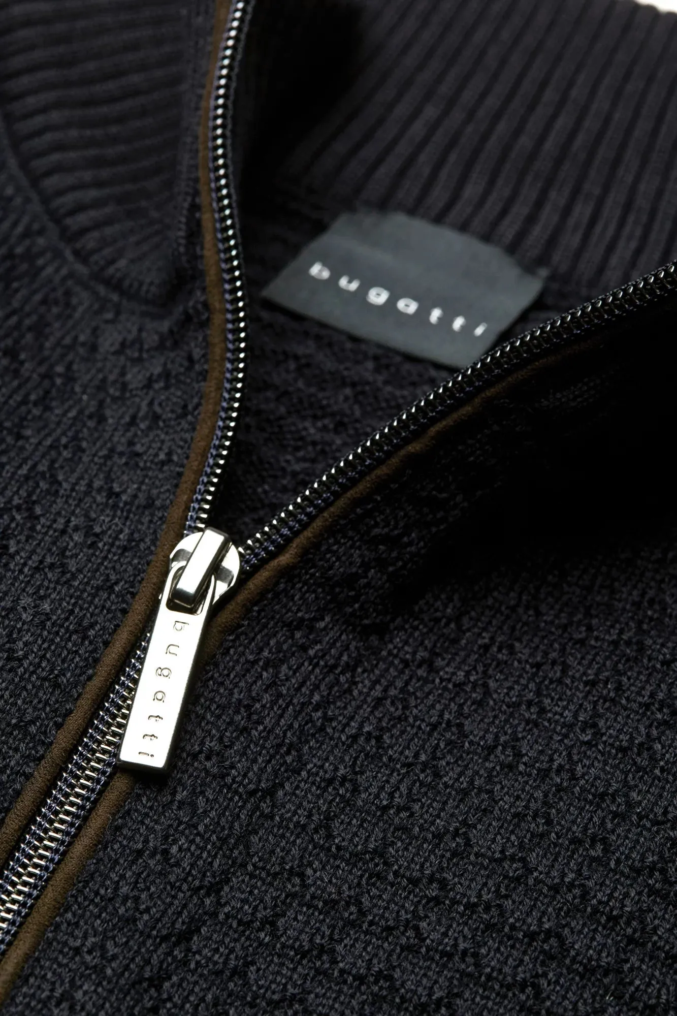 Bugatti Textured Quarter Zip Jumper