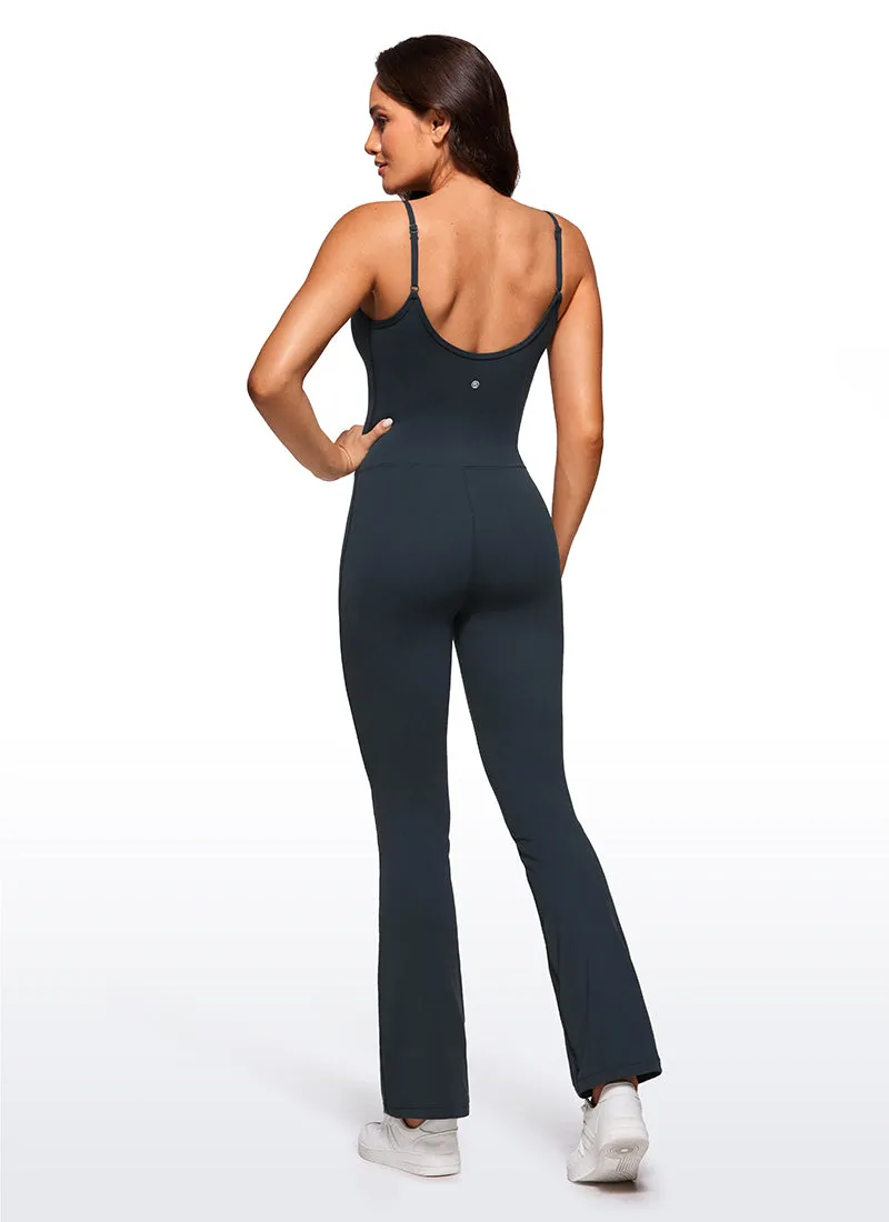 Butterluxe Flare Jumpsuits Build-in Bra Bodysuits 30''