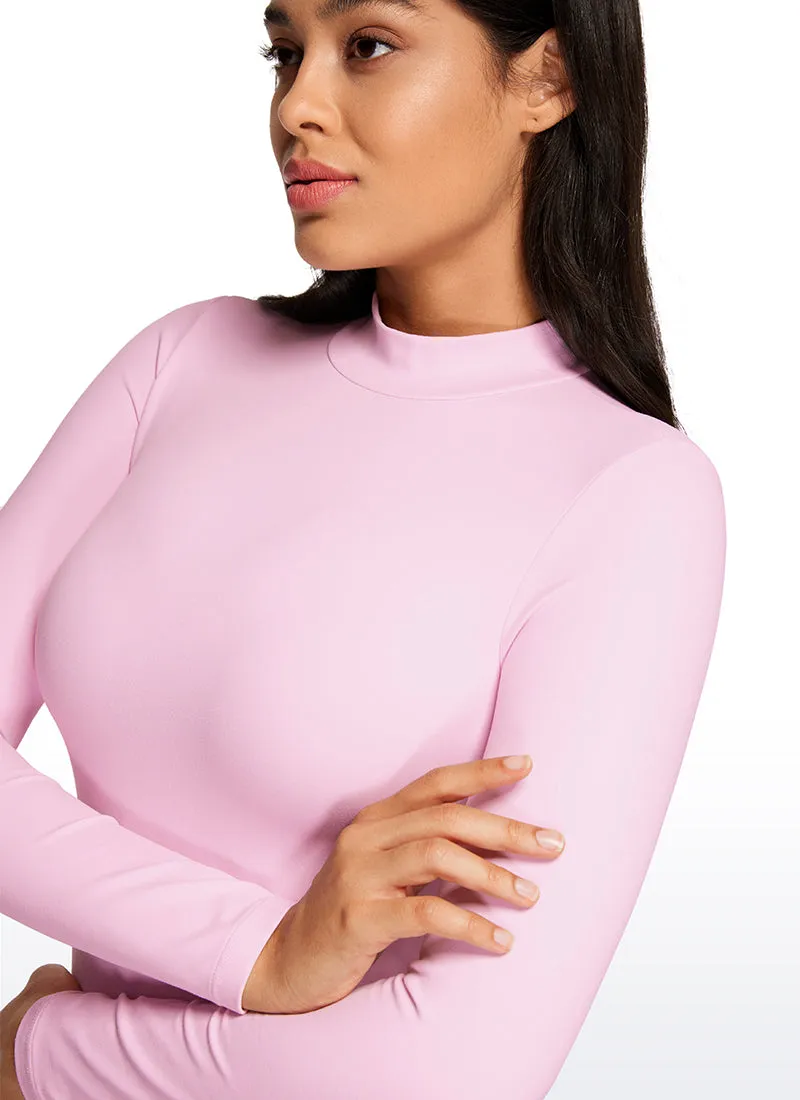 Butterluxe Mock Turtleneck Long Sleeve Bodysuits