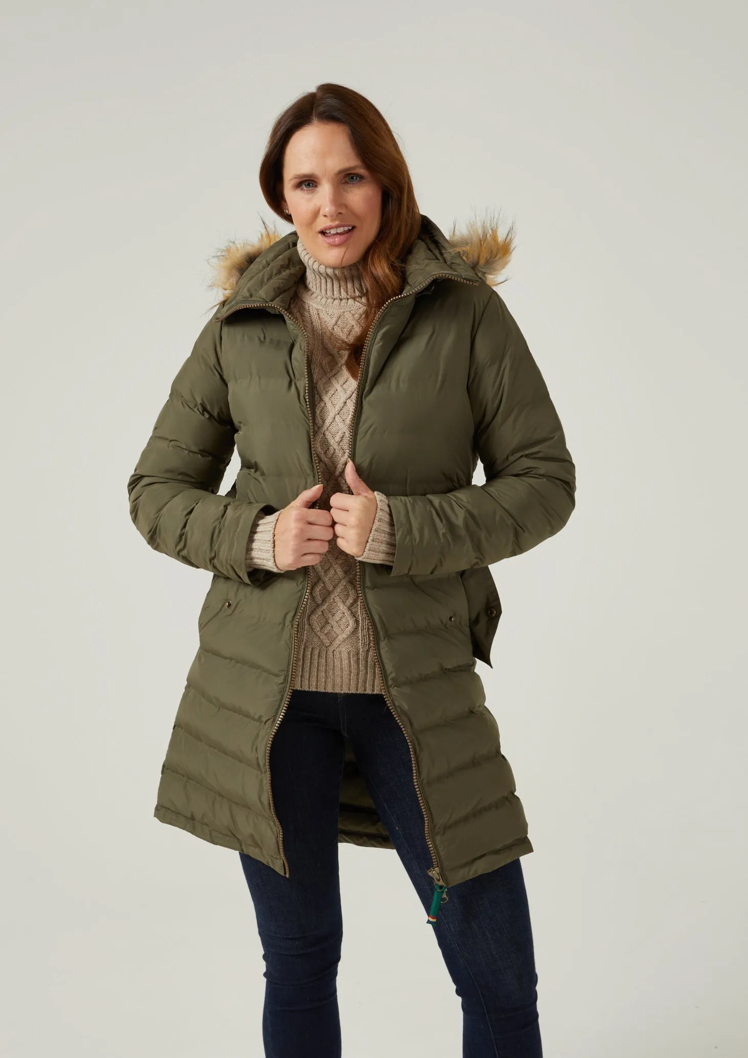 Calsall Ladies Olive Jacket - Regular Fit