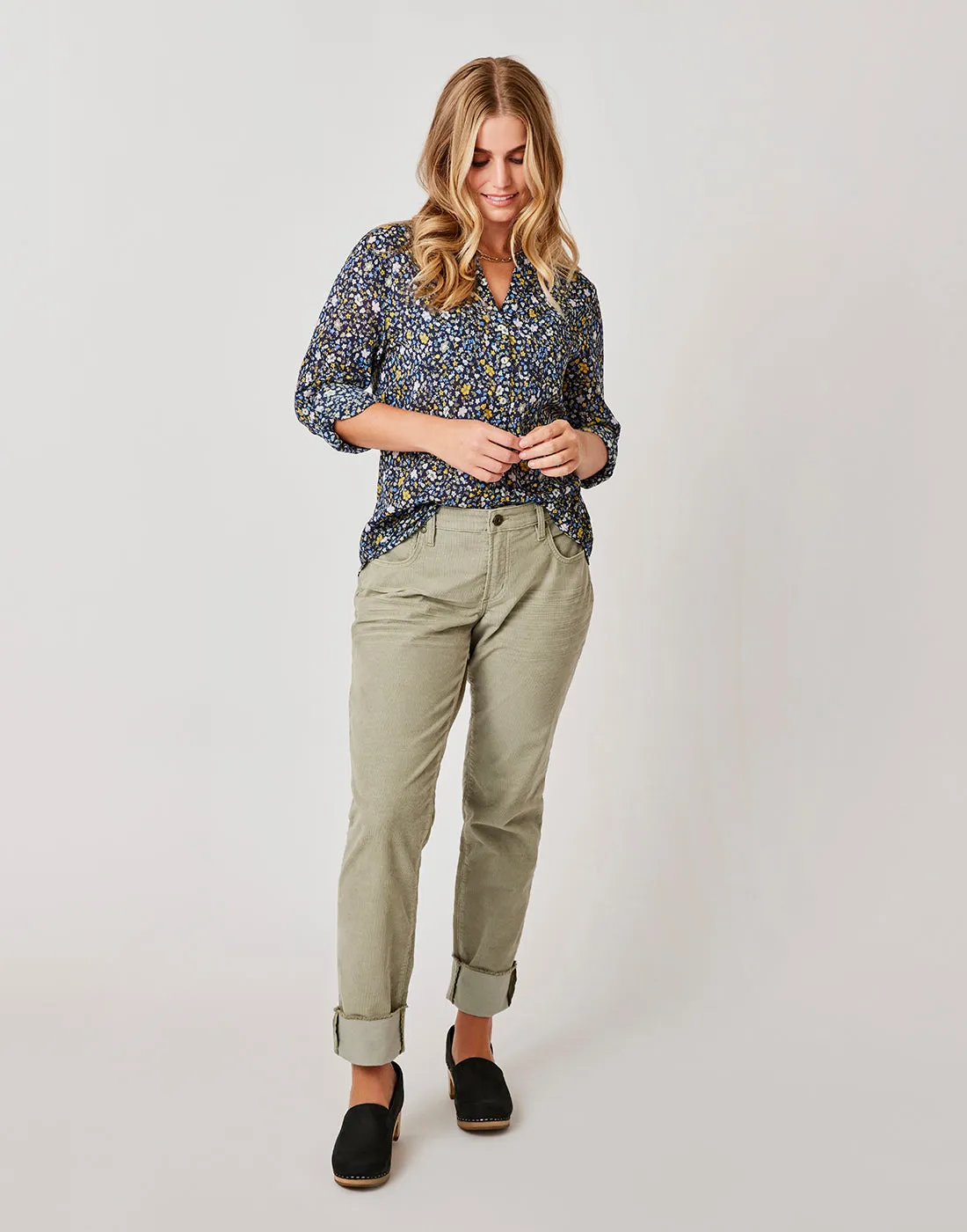 Carve Designs Carson Cord Pants-Olive