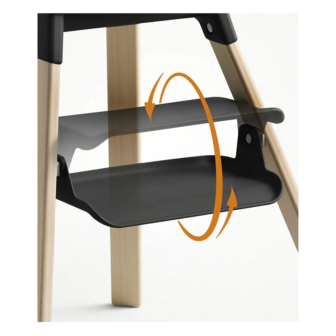 Clikk High Chair - Black Natural