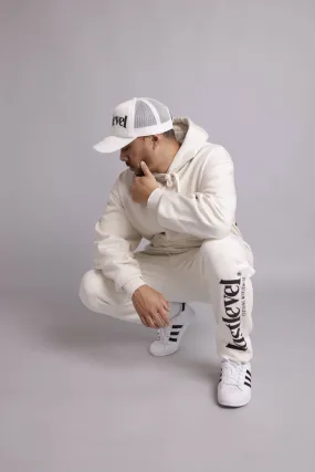 COMFY Fleece Track Pants - Off White