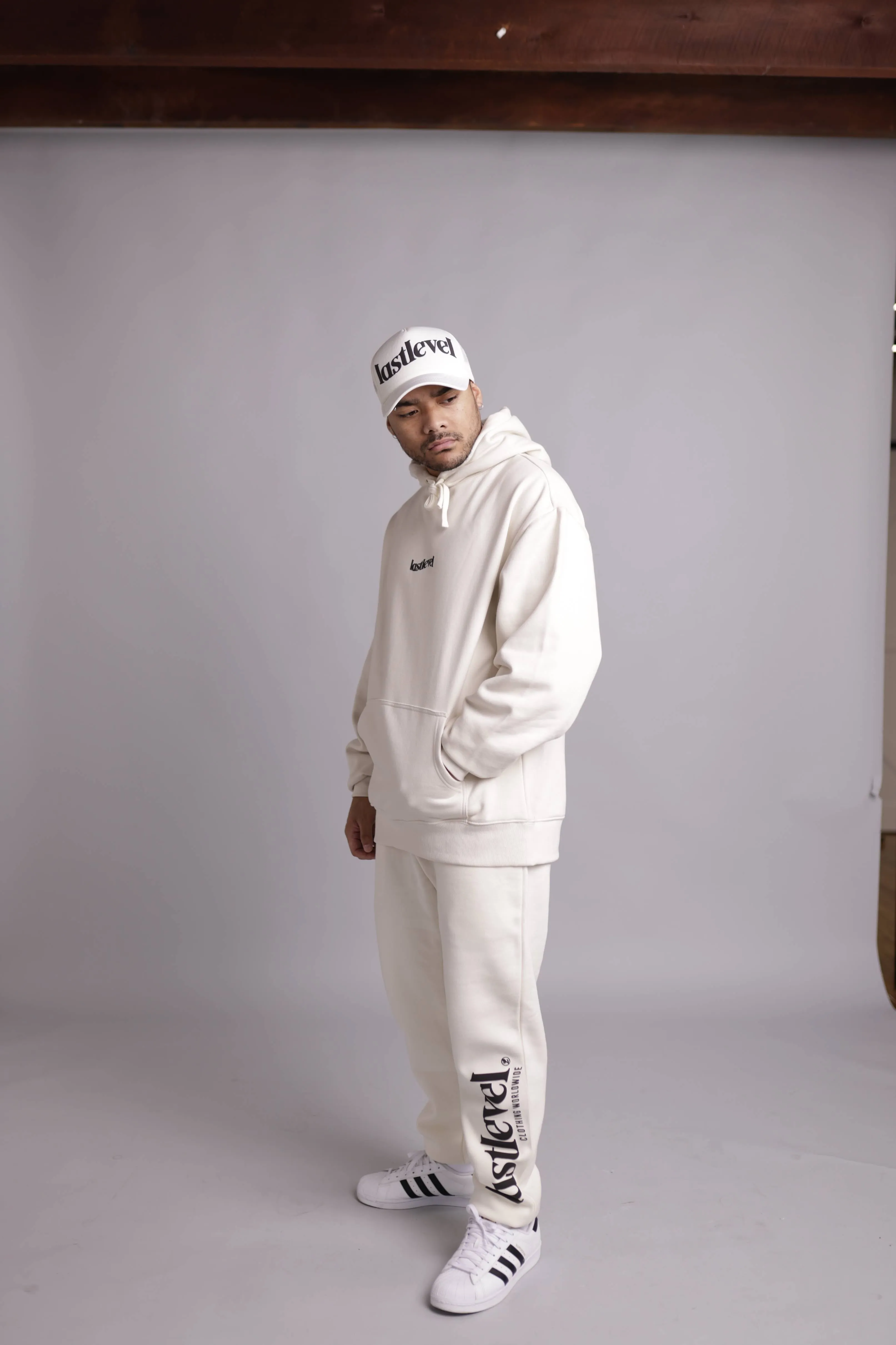 COMFY Fleece Track Pants - Off White