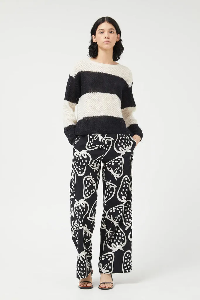 Compania Fantastica Black & White Striped Jumper