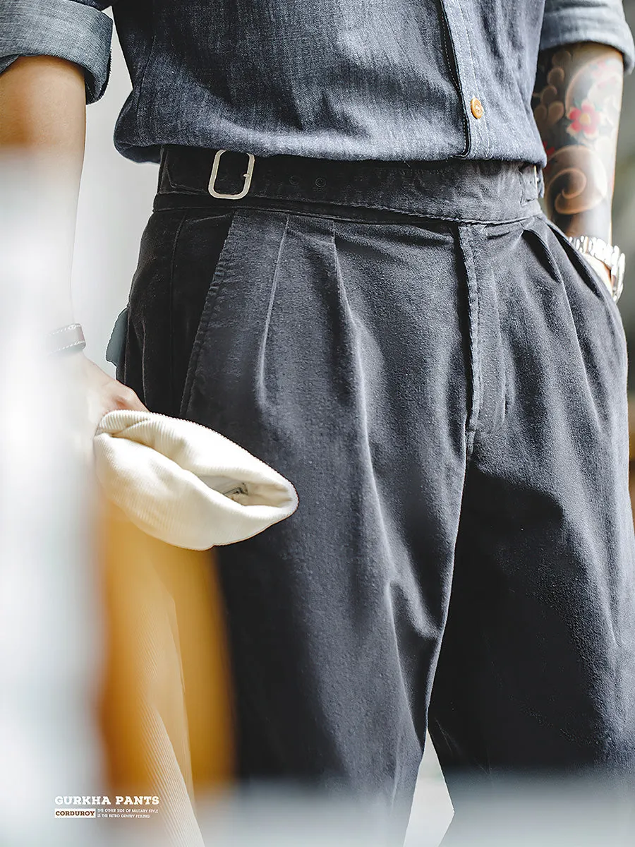 Corduroy Gurkha Pants