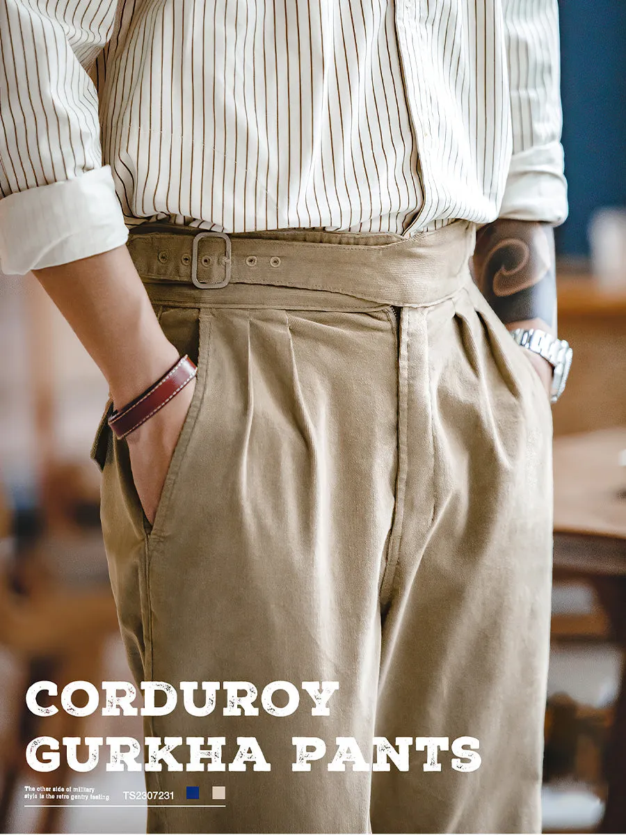 Corduroy Gurkha Pants