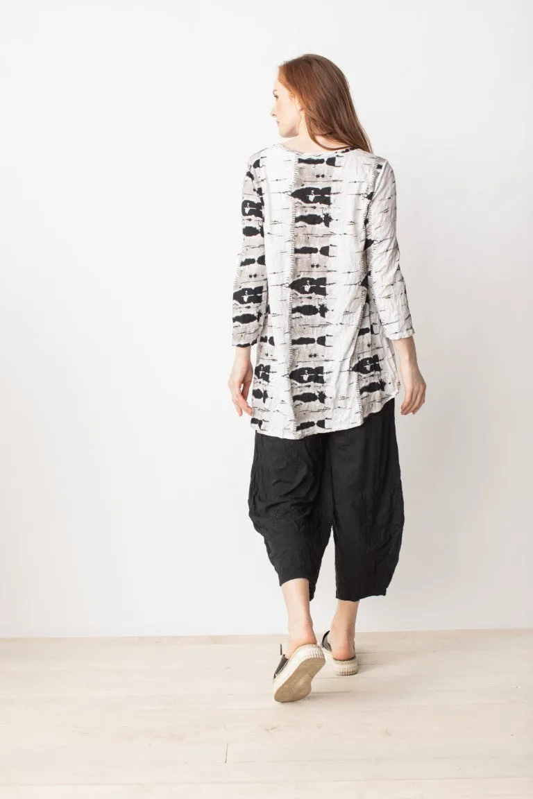 Crinkle Ruched Tunic