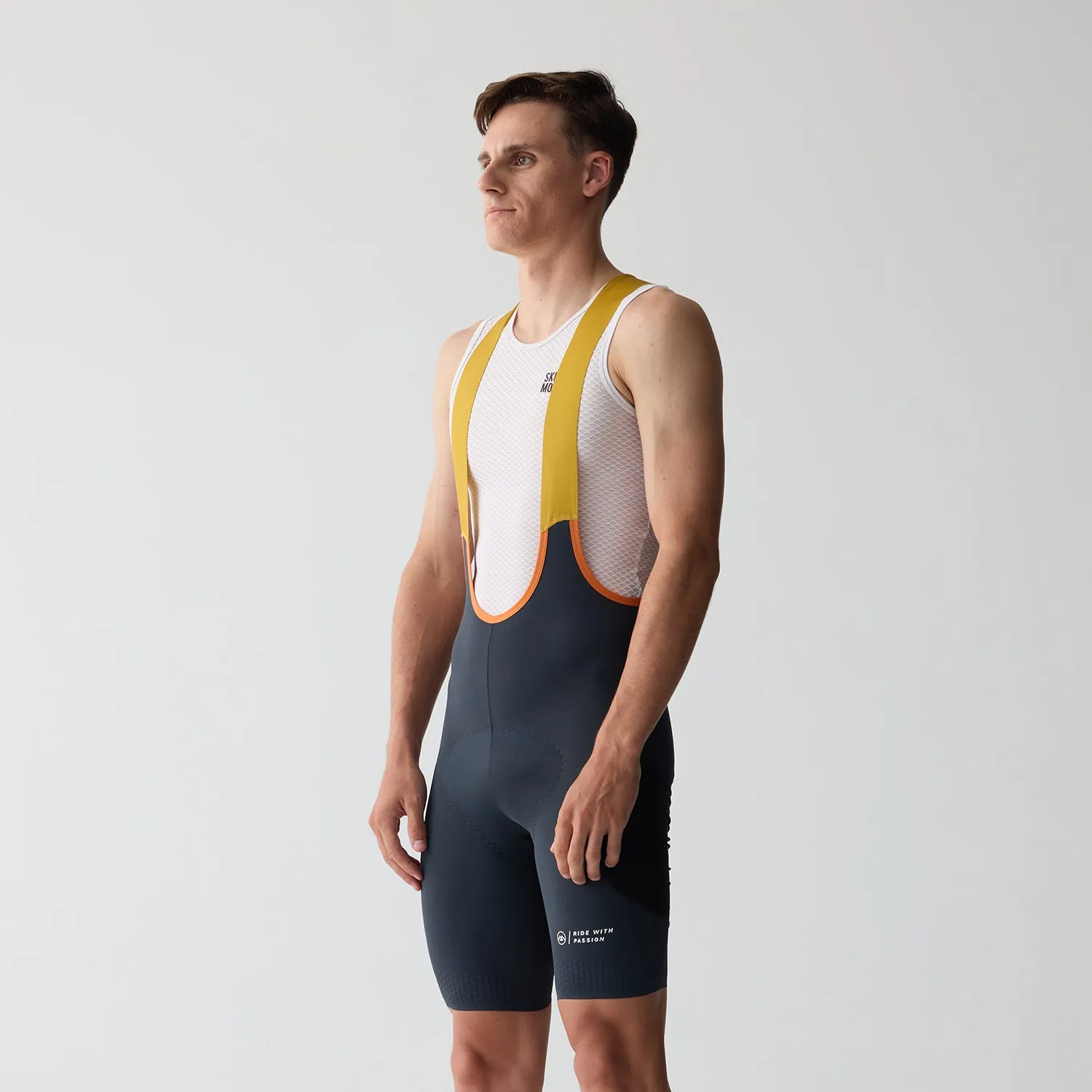 Cycling Bib Shorts Mens Urban  Traveler Gray