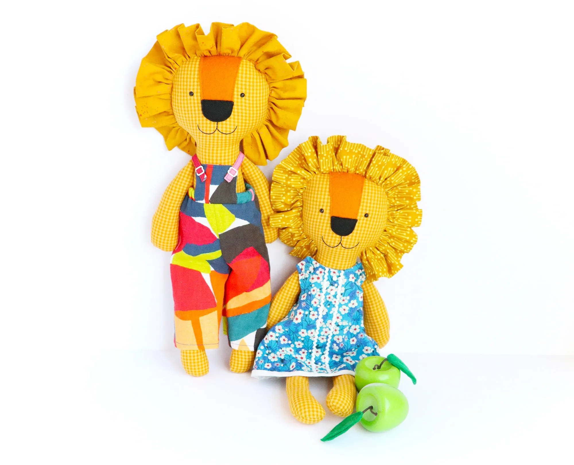 Dandy Lions: Lion sewing pattern with clothes