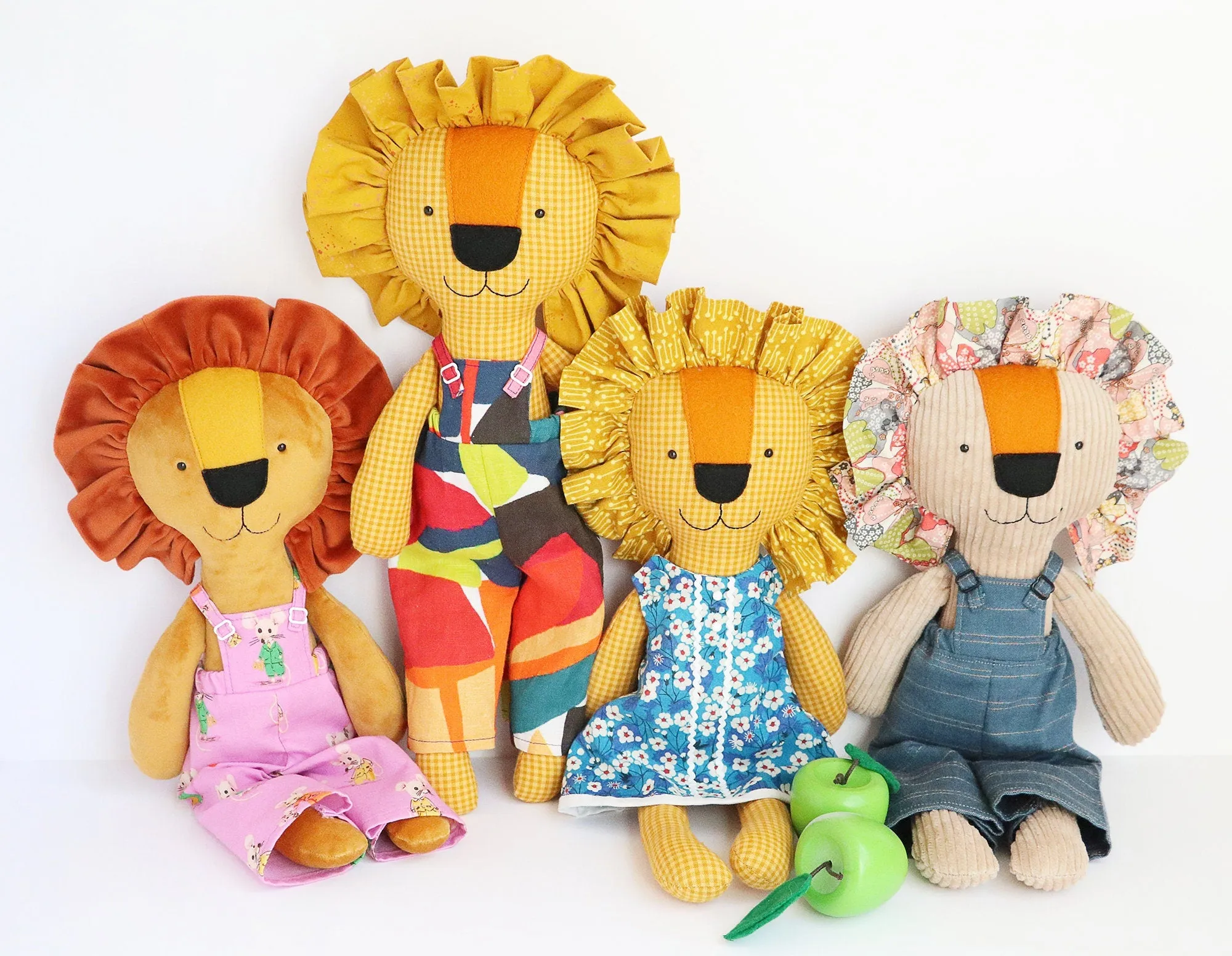 Dandy Lions: Lion sewing pattern with clothes