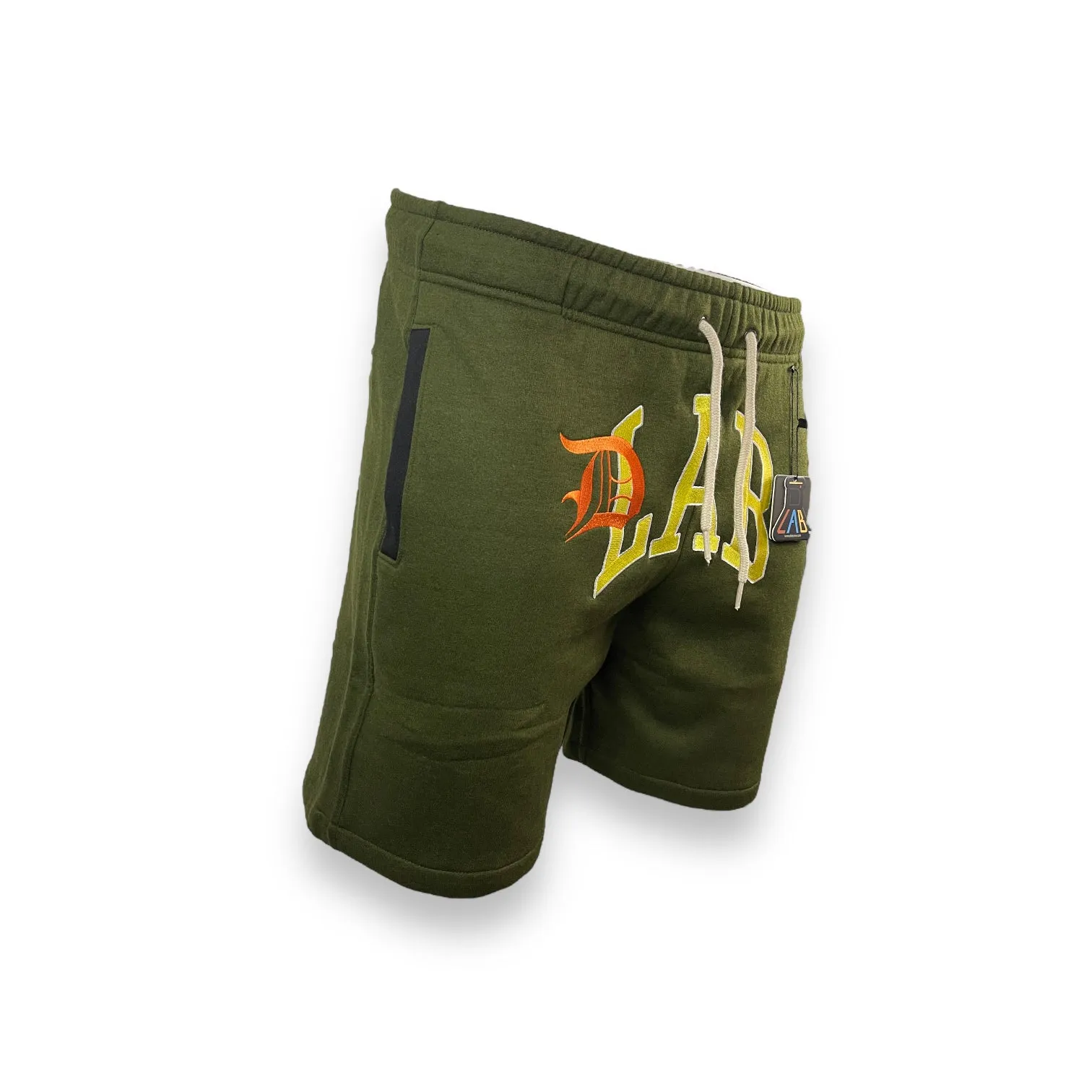 DLAB "SCRPT” SweatShort Olive Green