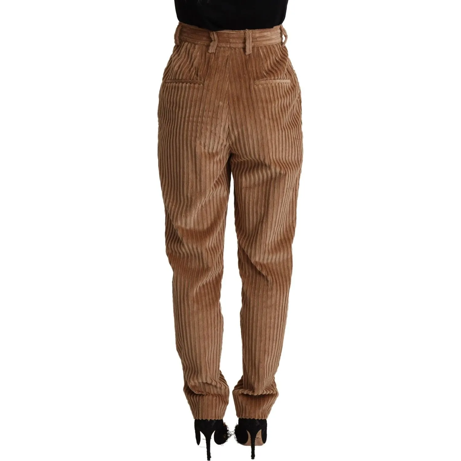 Dolce & Gabbana Elegant High-Waisted Tapered Corduroy Pants