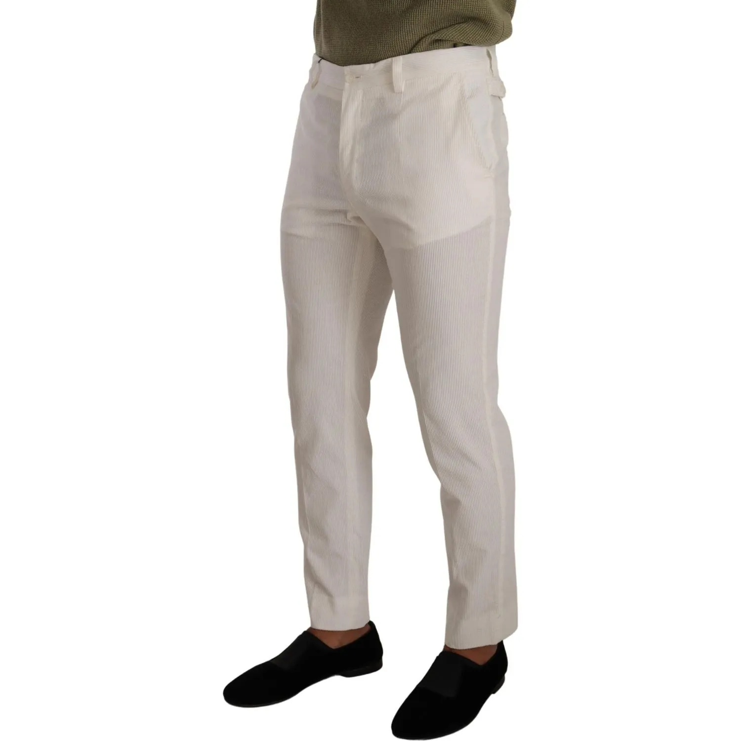 Dolce & Gabbana Elegant Slim Fit Cotton Trousers