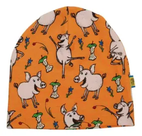 DUNS Beanie Hat - Dancing Pig Orange