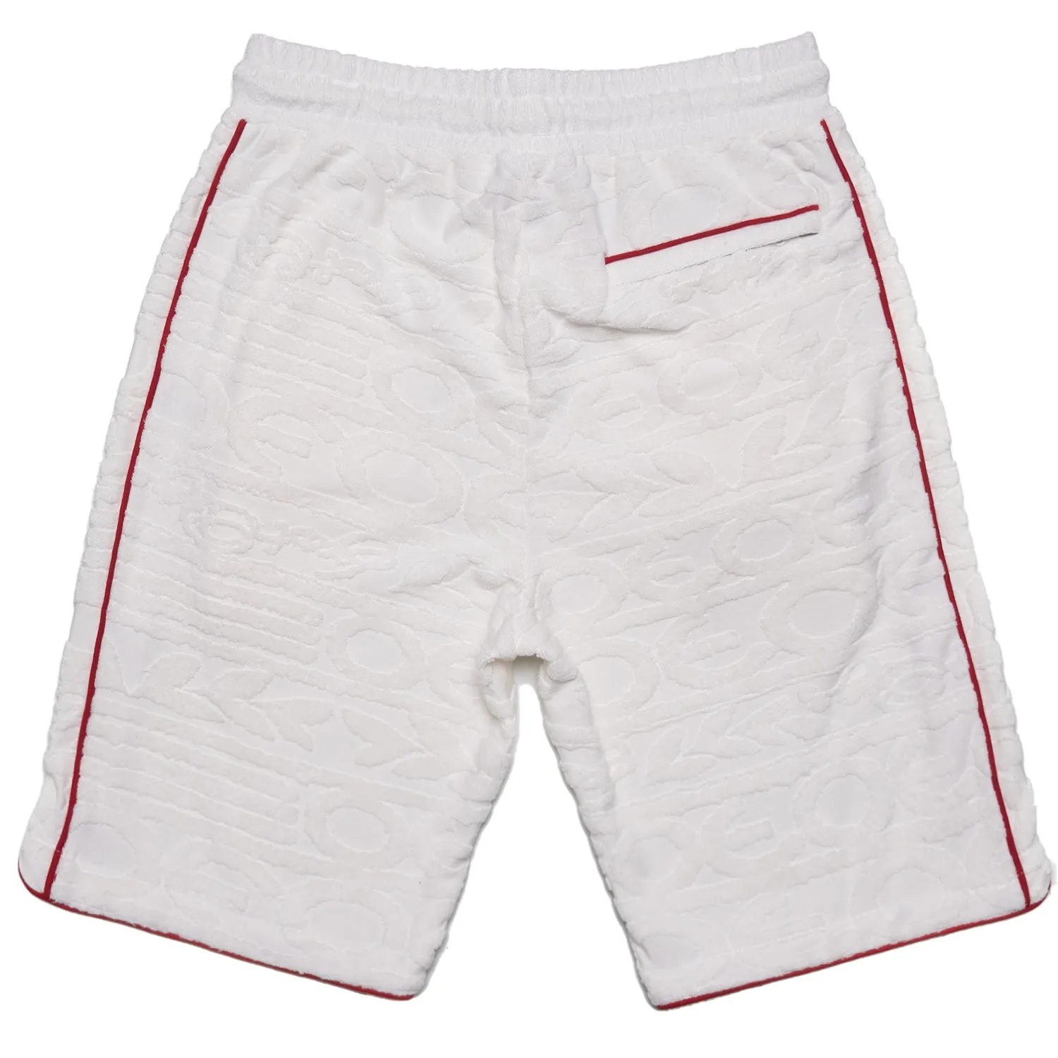 F678 Baroque Terry Shorts- White