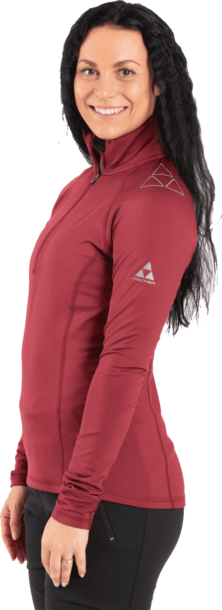 Fischer Women&#x27;s Vemdalen Baselayer Top Burgundy | Buy Fischer Women&#x27;s Vemdalen Baselayer Top Burgundy here | Outnorth