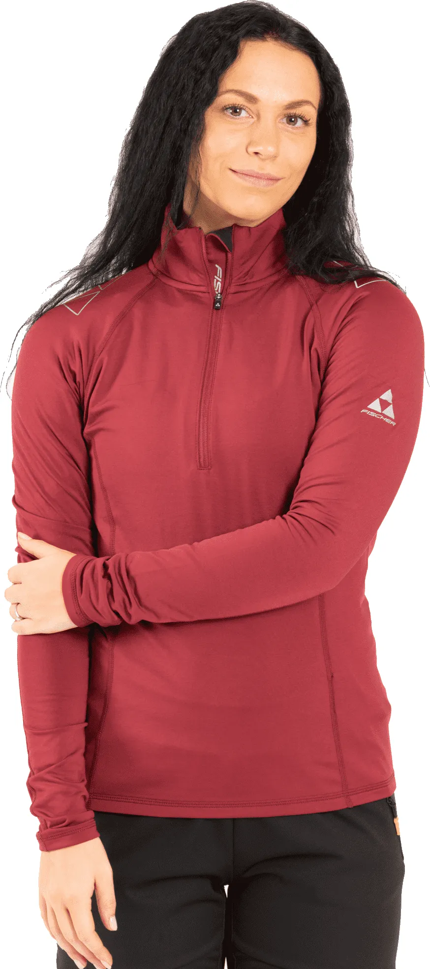 Fischer Women&#x27;s Vemdalen Baselayer Top Burgundy | Buy Fischer Women&#x27;s Vemdalen Baselayer Top Burgundy here | Outnorth