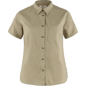 Fjällräven Women&#x27;s Övik Travel Shirt SS Sand Stone | Buy Fjällräven Women&#x27;s Övik Travel Shirt SS Sand Stone here | Outnorth