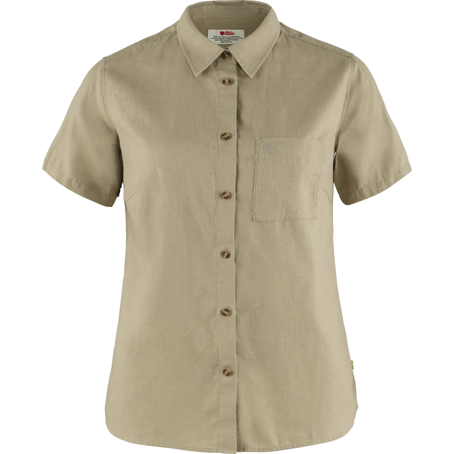 Fjällräven Women&#x27;s Övik Travel Shirt SS Sand Stone | Buy Fjällräven Women&#x27;s Övik Travel Shirt SS Sand Stone here | Outnorth