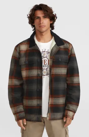 Fleece-Lined Jacket | Grey Check Small