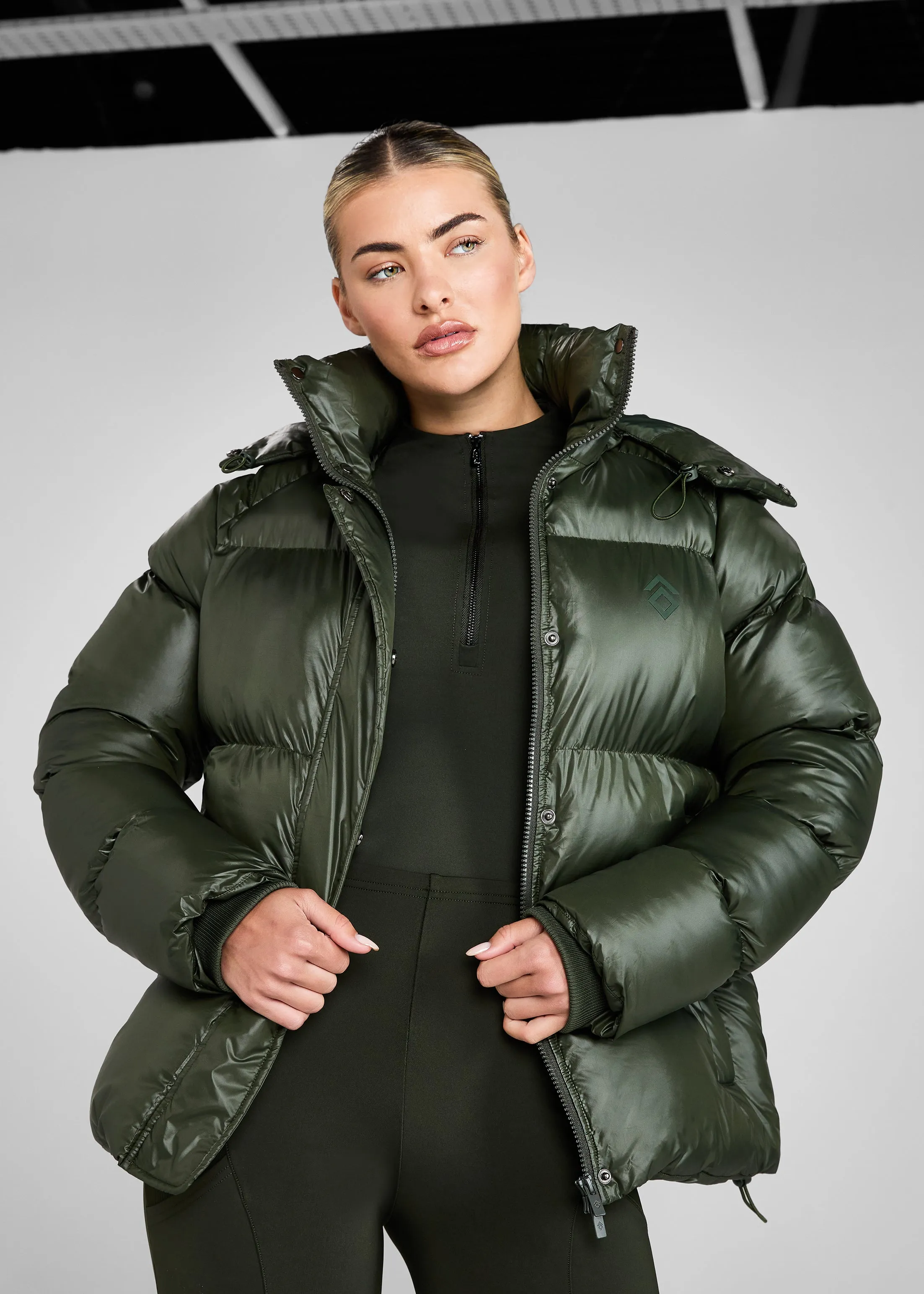 Forest Heavy Quilted Puffer