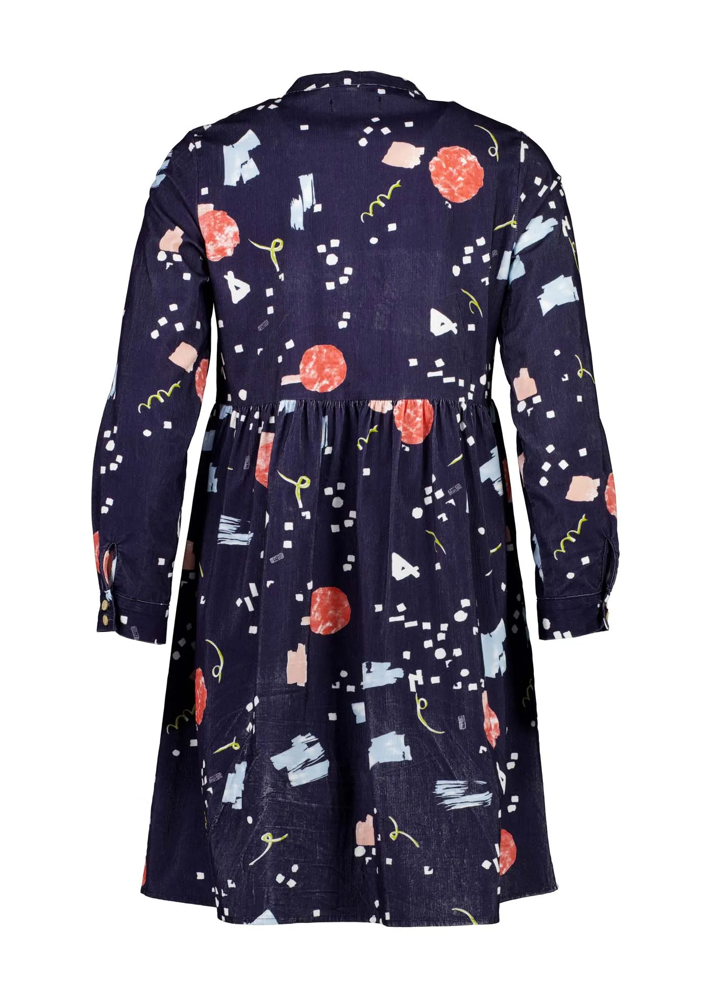 Galaxy Tunic Dress Navy in Fine Cord