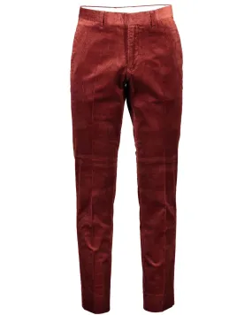 Gant Slim Fit Corduroy Pants Burgundy