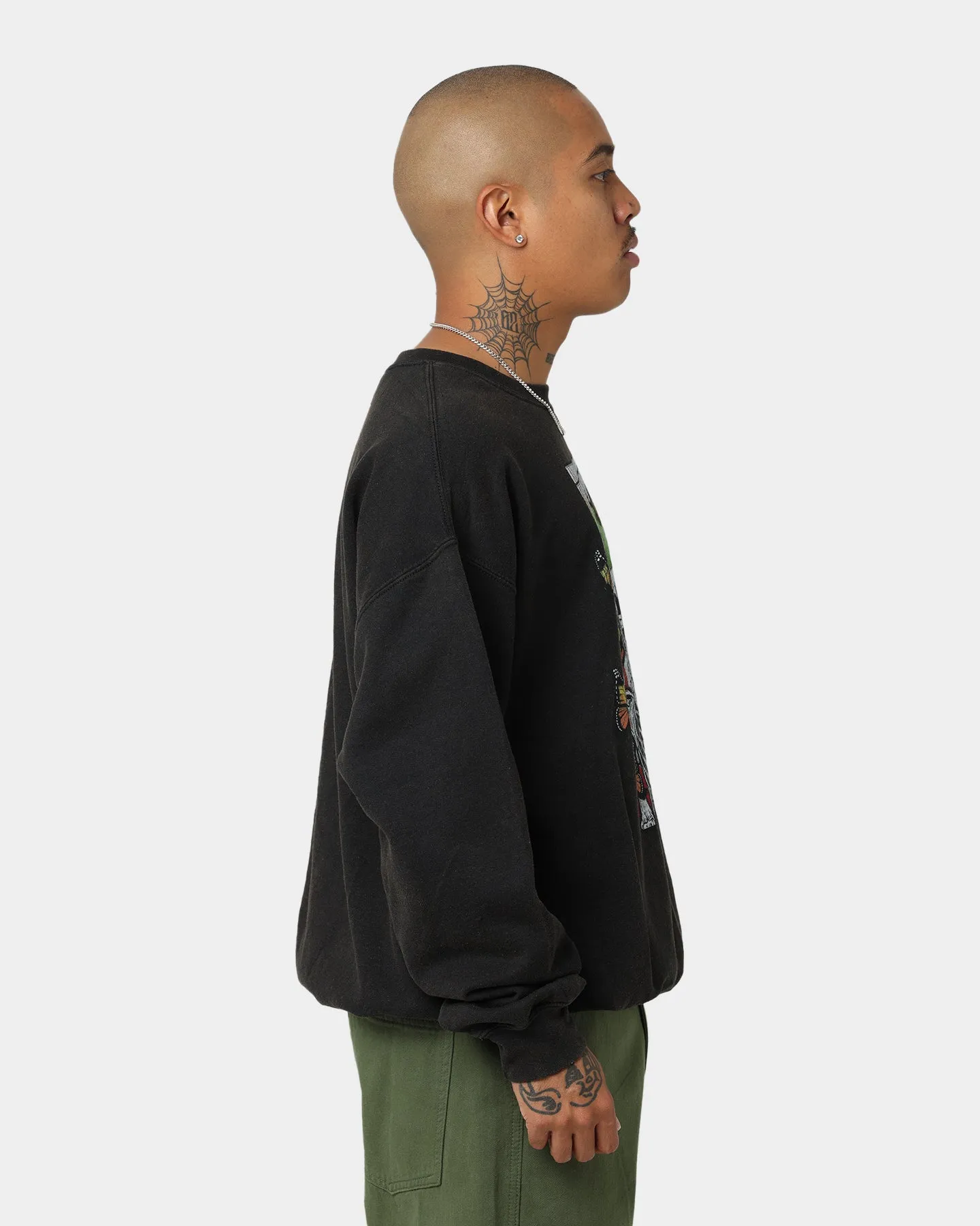 Goat Crew Green Skeleton Crewneck Black