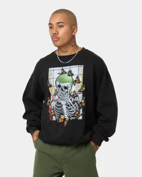 Goat Crew Green Skeleton Crewneck Black